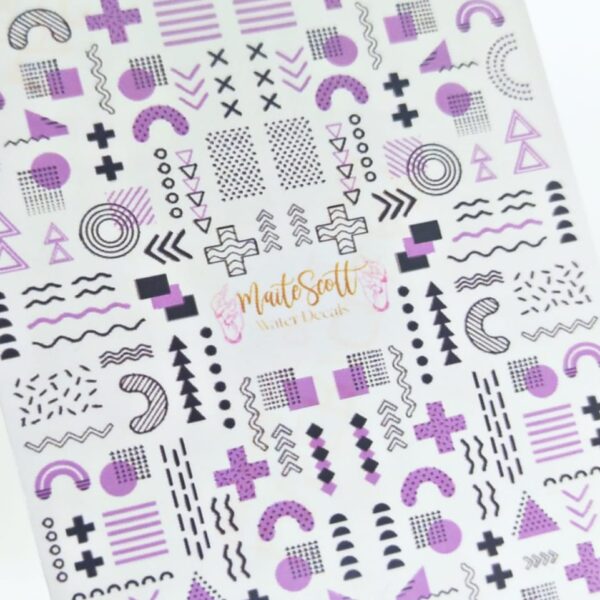 Calco al agua- Maite Scott "Formas Lilas"