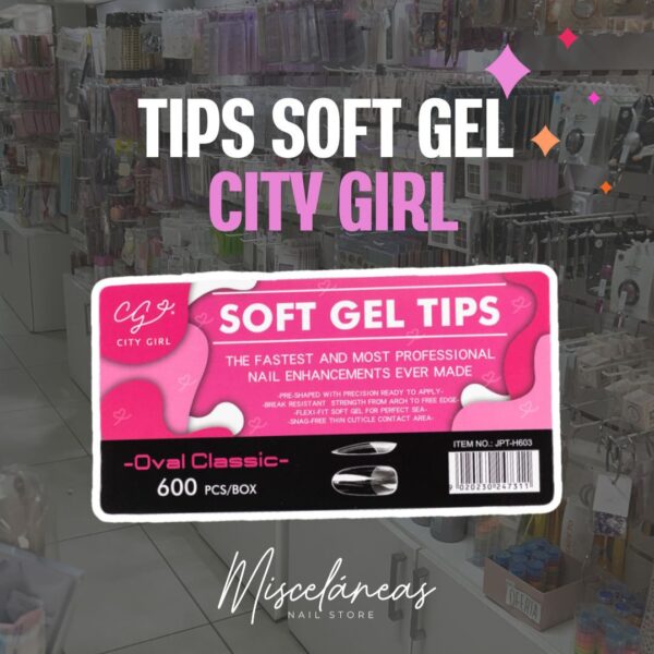 Tips City Girl Oval - 600 unidades