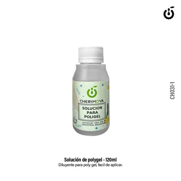 Solución para polygel 120ml Cherimoya
