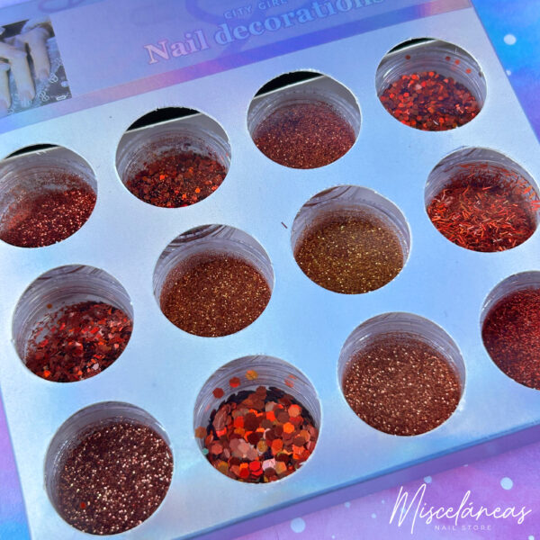 Mix de glitter COBRE - City Girl