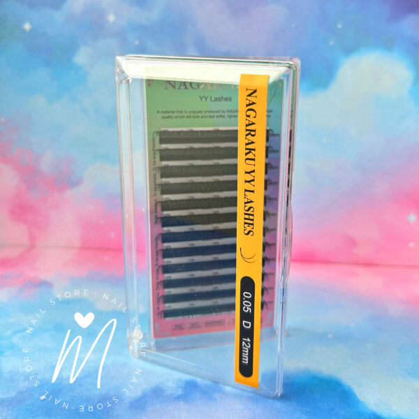 Pestañas Nagaraku doble Y - 12mm 0,05D