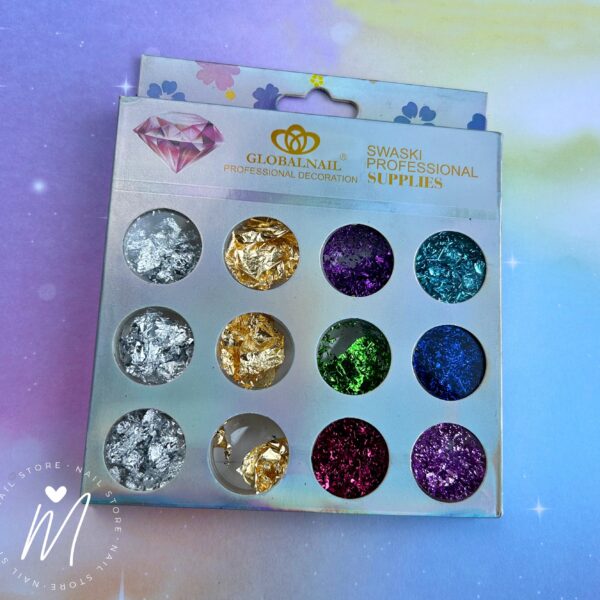 Papel oro de colores x12 - Afines