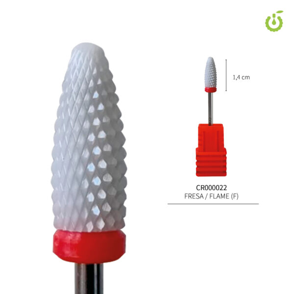 Fresa de cerámica cónica ROJA Coldrose