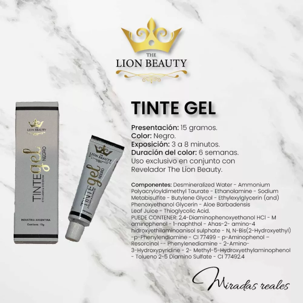 Tinte negro 15 g - Lion beauty
