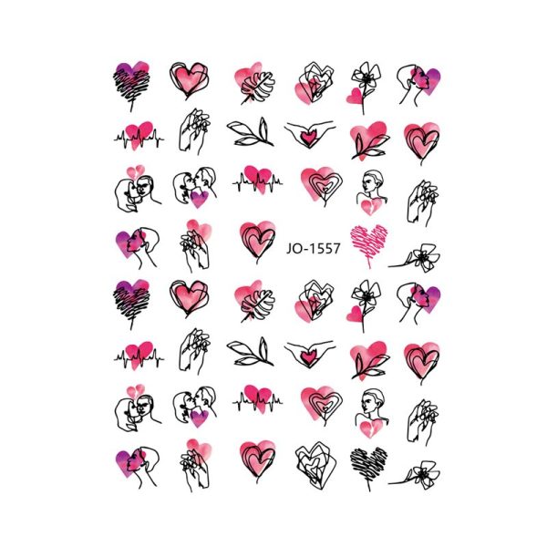 Sticker corazón cod JO-1557