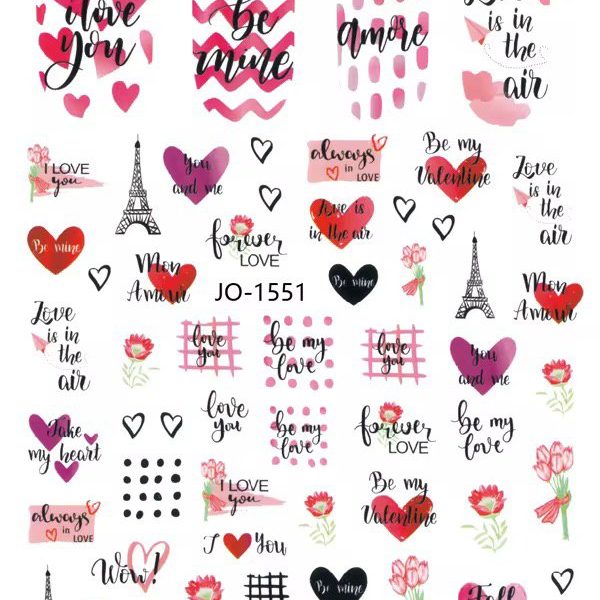 Sticker corazón cod JO-1551
