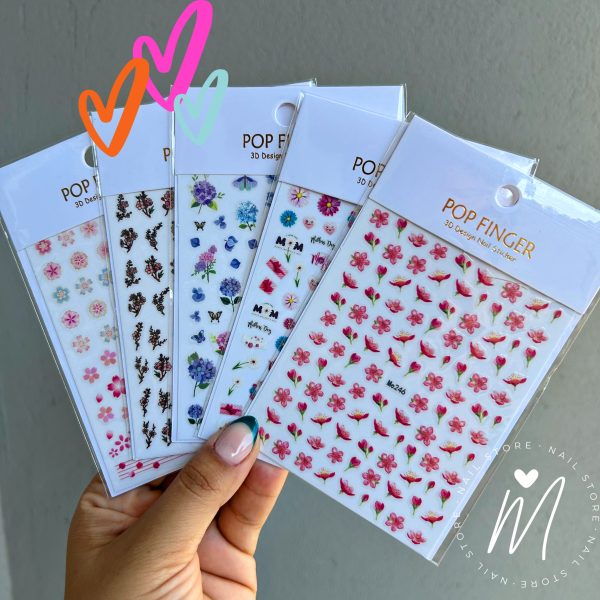 Sticker flores Pop Finger