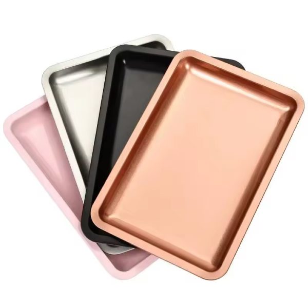 Bandeja metálica rectangular
