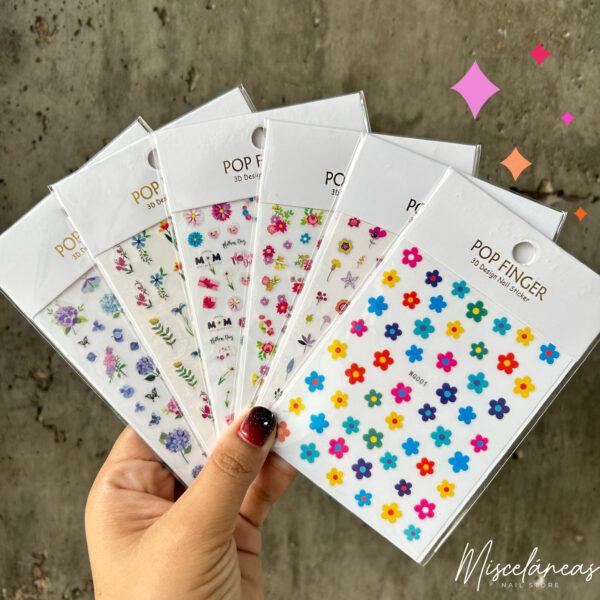 Sticker flores Pop Finger