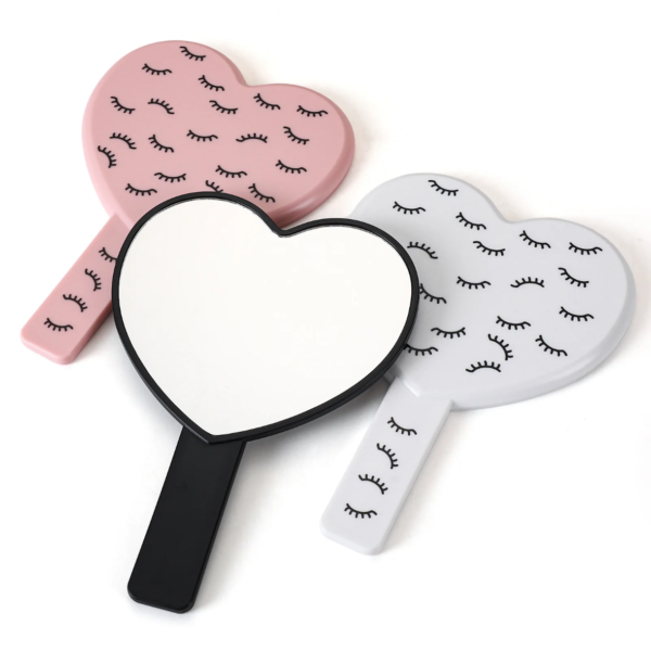 Espejo corazón con mango - Afines