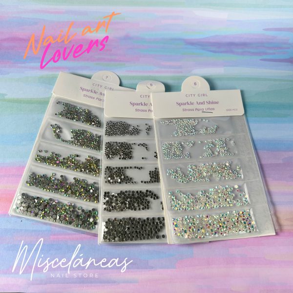 Strass por medidas en bolsita - City Girl