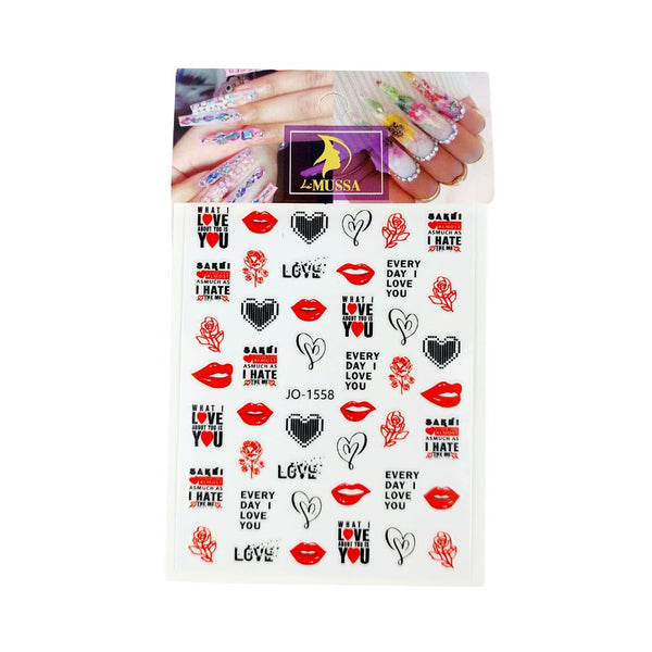 Sticker love cod JO-1558