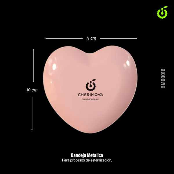 Bandeja metálica corazón - Cherimoya