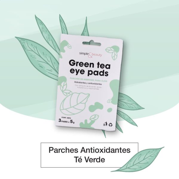 Parche de hidrogel para ojos de té verde - Simple & Beauty