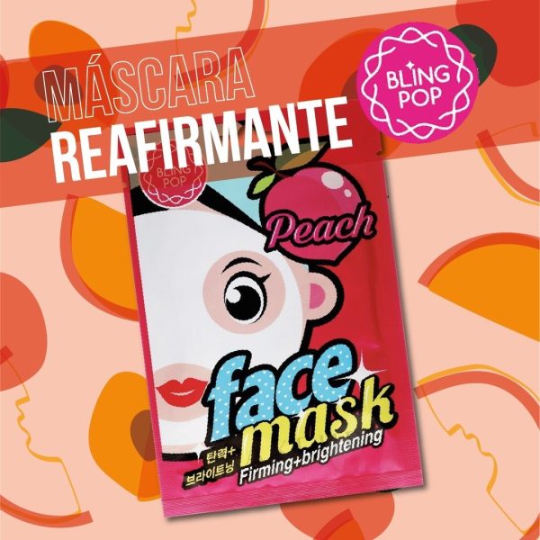 Mascarilla facial durazno - Bling Pop