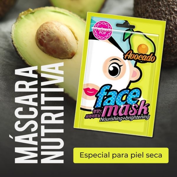 Mascarilla facial palta - Bling Pop