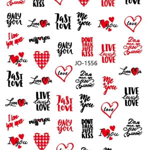 Sticker corazón cod JO-1556