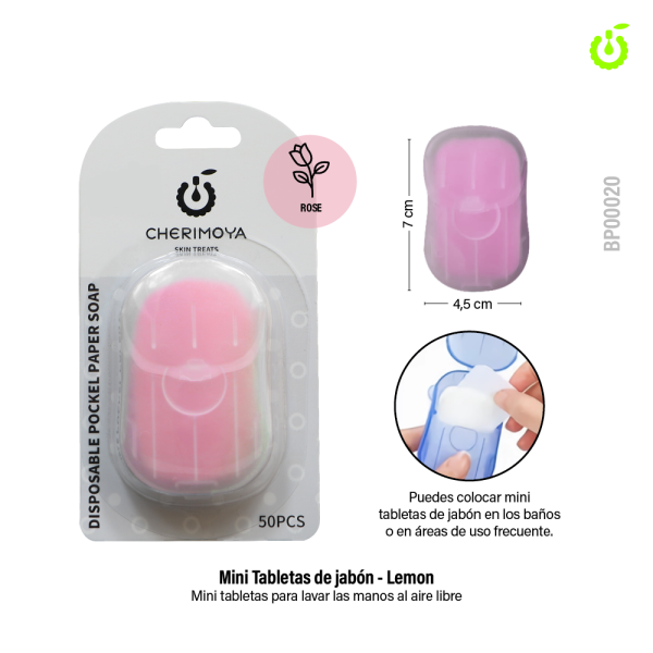 Mini tabletas de jabón en estuche - Cherimoya - ROSAS