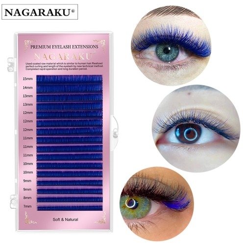 Pestañas Nagaraku 0.07 D - Mix - Azul