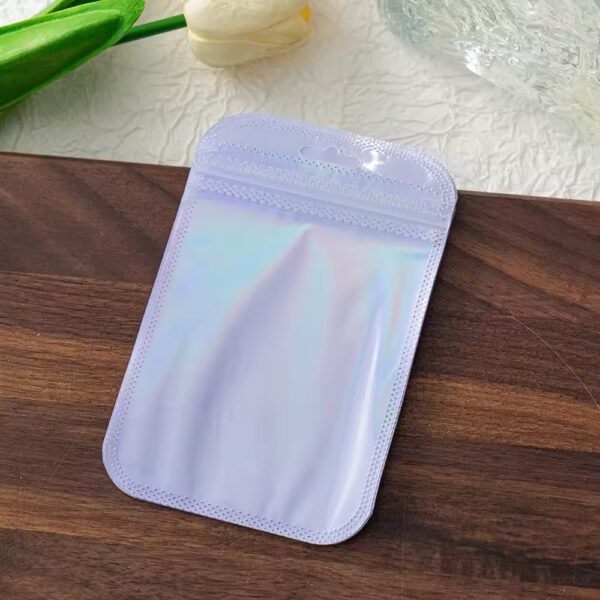 Bolsitas con zipper x 15 unidades - Lila holográfico