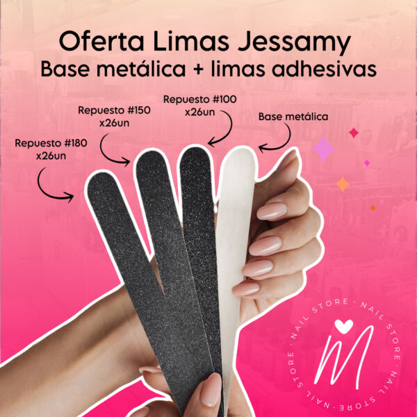 Promo lima metálica Jessamy + 78 repuestos