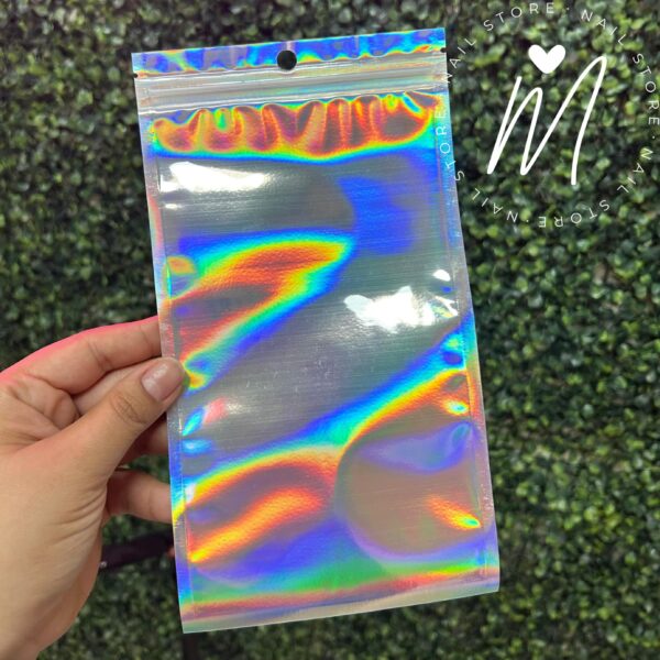 Bolsitas con zipper / ziploc x 15 unidades - Holográfica 16 x 20 cm
