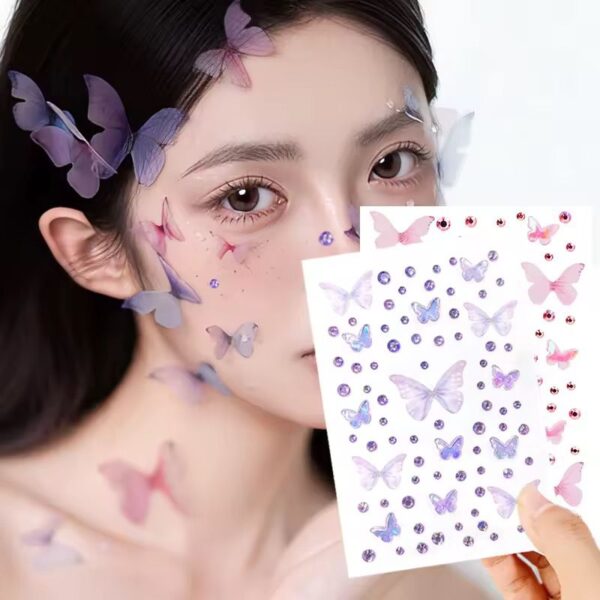 Strass mariposas + mariposas 3D