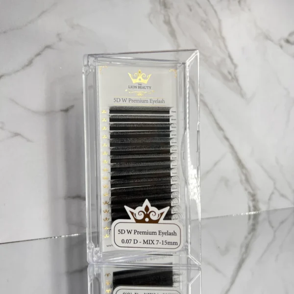 Pestañas tecnológicas Lion Beauty 5D W – 0,07 Mix