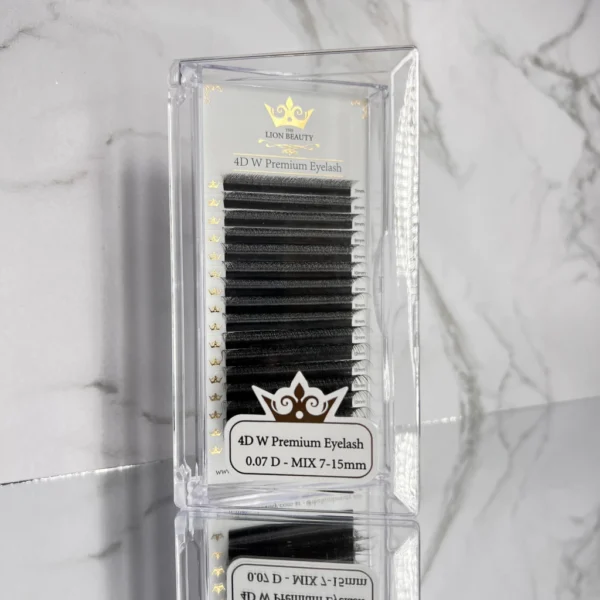 Pestañas tecnológicas Lion Beauty 4D W - 0,07 Mix