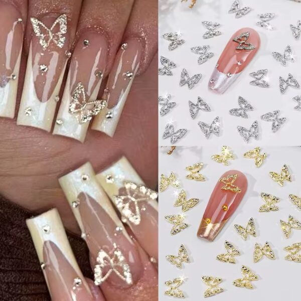 Dijes mariposa plata / oro - City Girl