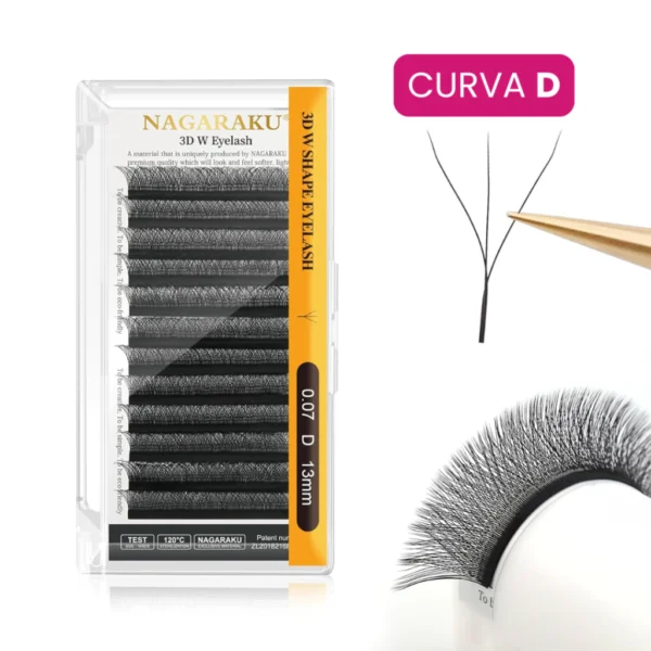 Pestañas Nagaraku Tecnológicas W 3D - Medidas únicas