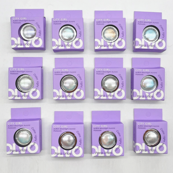 Polvo aurora moonlight plateado - City Girl