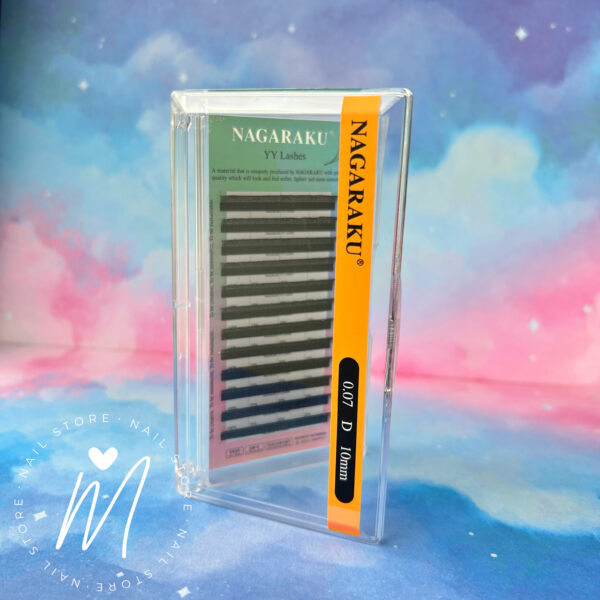 Pestañas Nagaraku doble Y - 10mm 0,07D