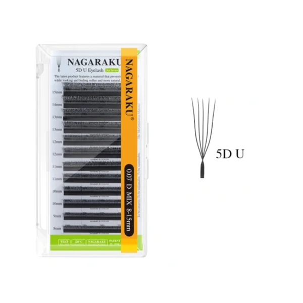 Pestañas Nagaraku 0,07 D - U 5D - Mix 8 -15
