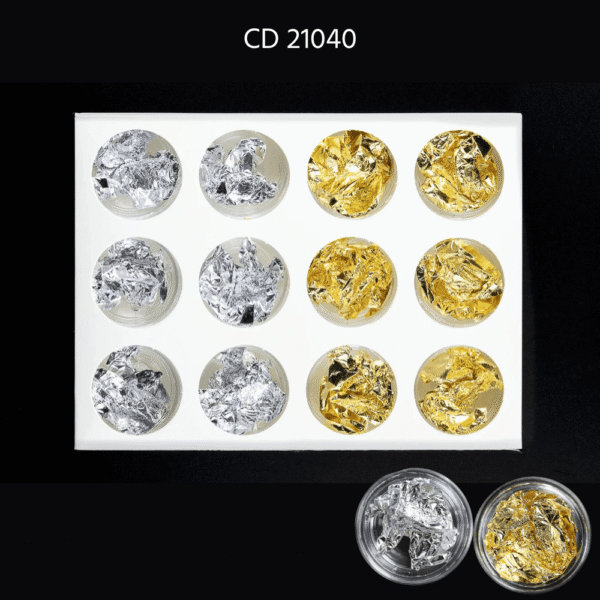 Papel oro / plata x 12 - Paris Night