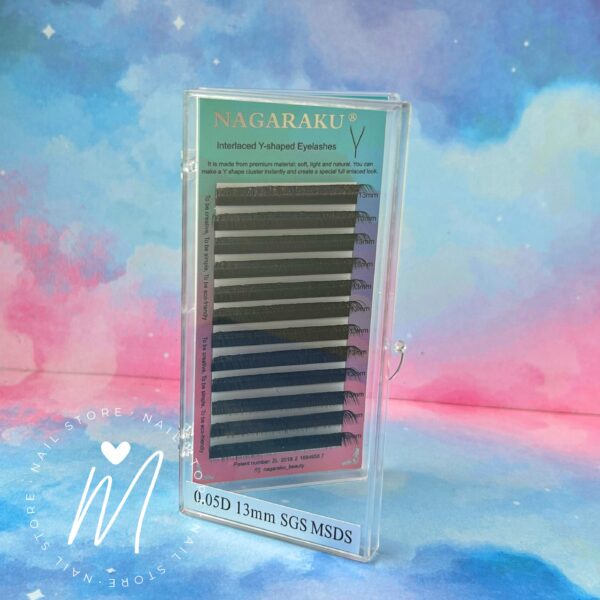 Pestañas Nagaraku doble Y - 13mm 0,05D