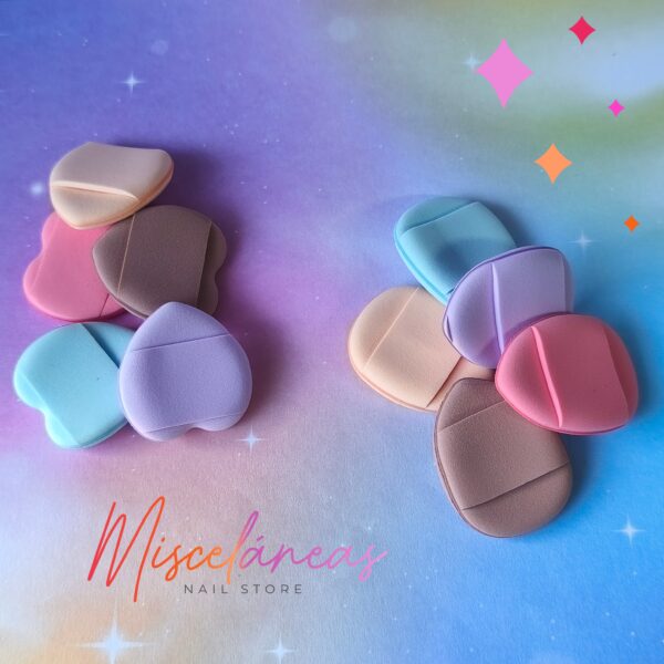 Esponja puff de dedo x5