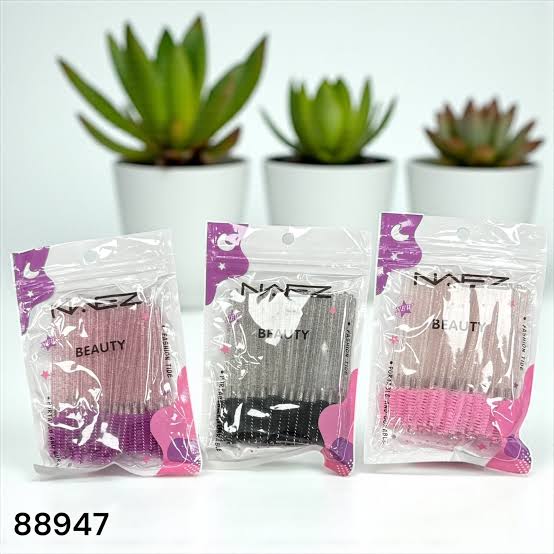 Cepillos para cejas y pestañas x 50 con glitter - Naez