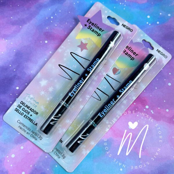 Delineador de ojos doble punta pincel y sello - Thelma y Louise