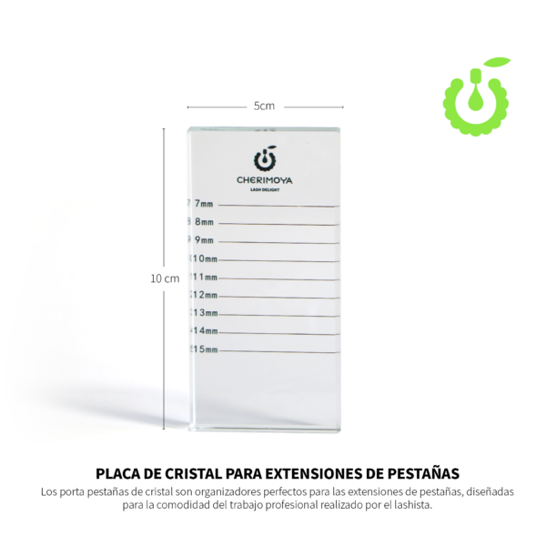 Placa de vidrio para pestañas - Cherimoya