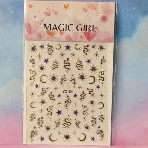 Sticker serpientes y lunas - Magic Girl - YQ-64
