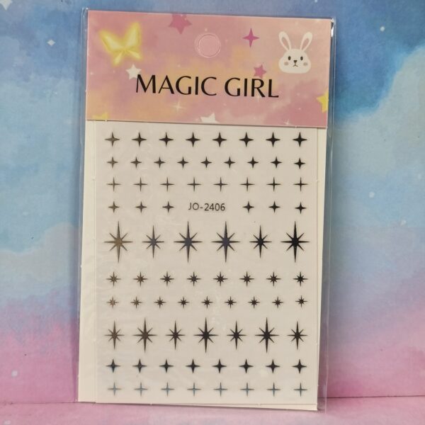 Sticker formas plata (Grandes) - JO-2406