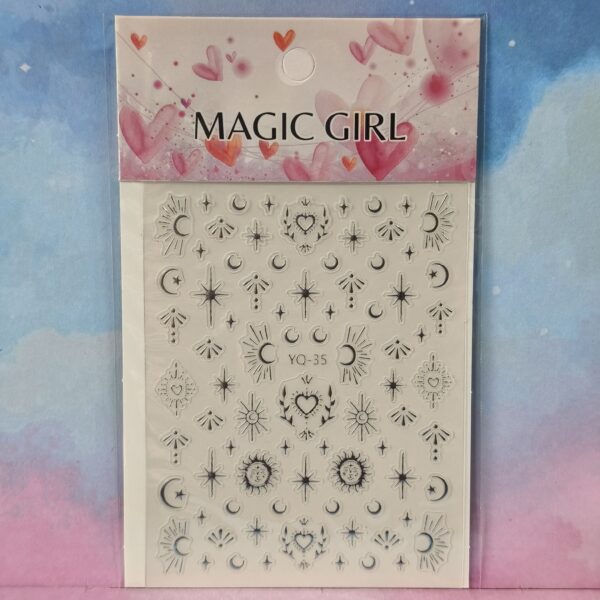 Sticker formas metalizadas (Pequeñas) - YQ-35