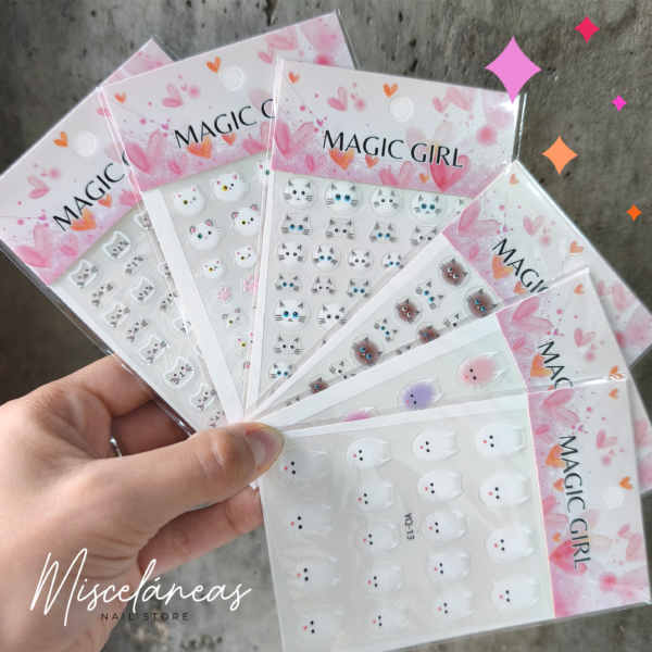 Sticker gatitos - Magic Girl