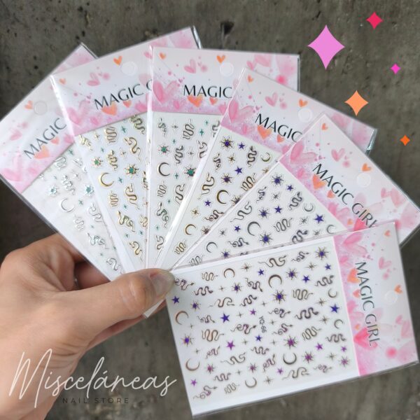 Sticker serpientes y lunas - Magic Girl