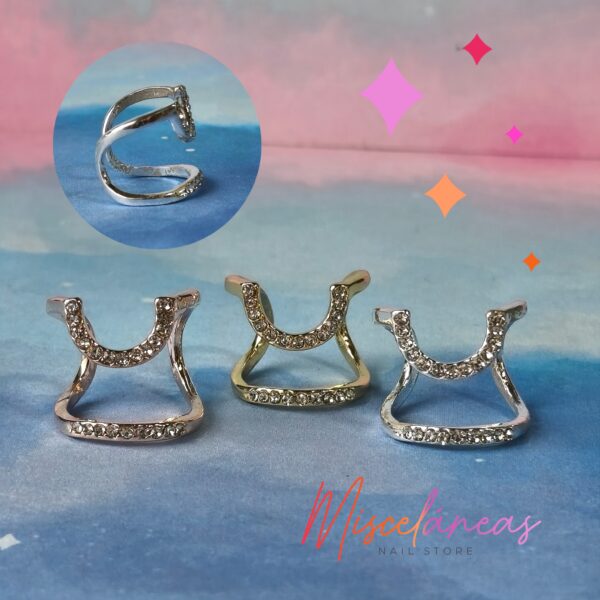 Anillo para foto Mod. 8 (Strass plata)