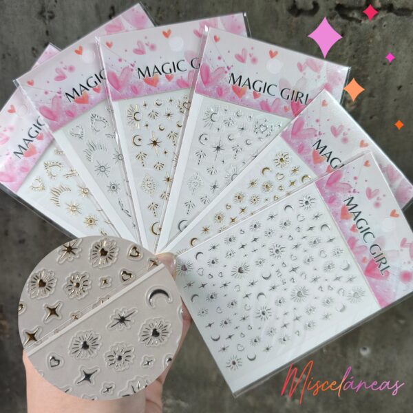 Sticker formas metalizadas (Pequeñas)