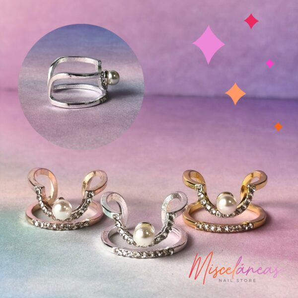 Anillo para foto Mod. 9 (Strass plata)