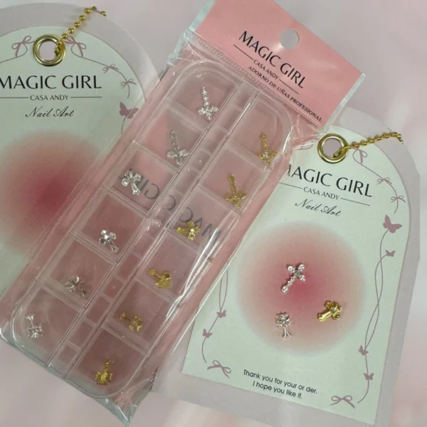 Dije cruz gótica en caja x 12 (Mod. 1) - Magic Girl