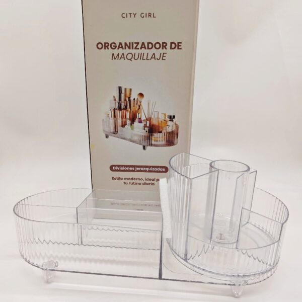 Organizador grande para maquillaje giratorio - City Girl